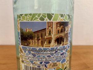 Vichy Catalán Mineralwasser Teilaufnahme Flaschenetikett Rückseite