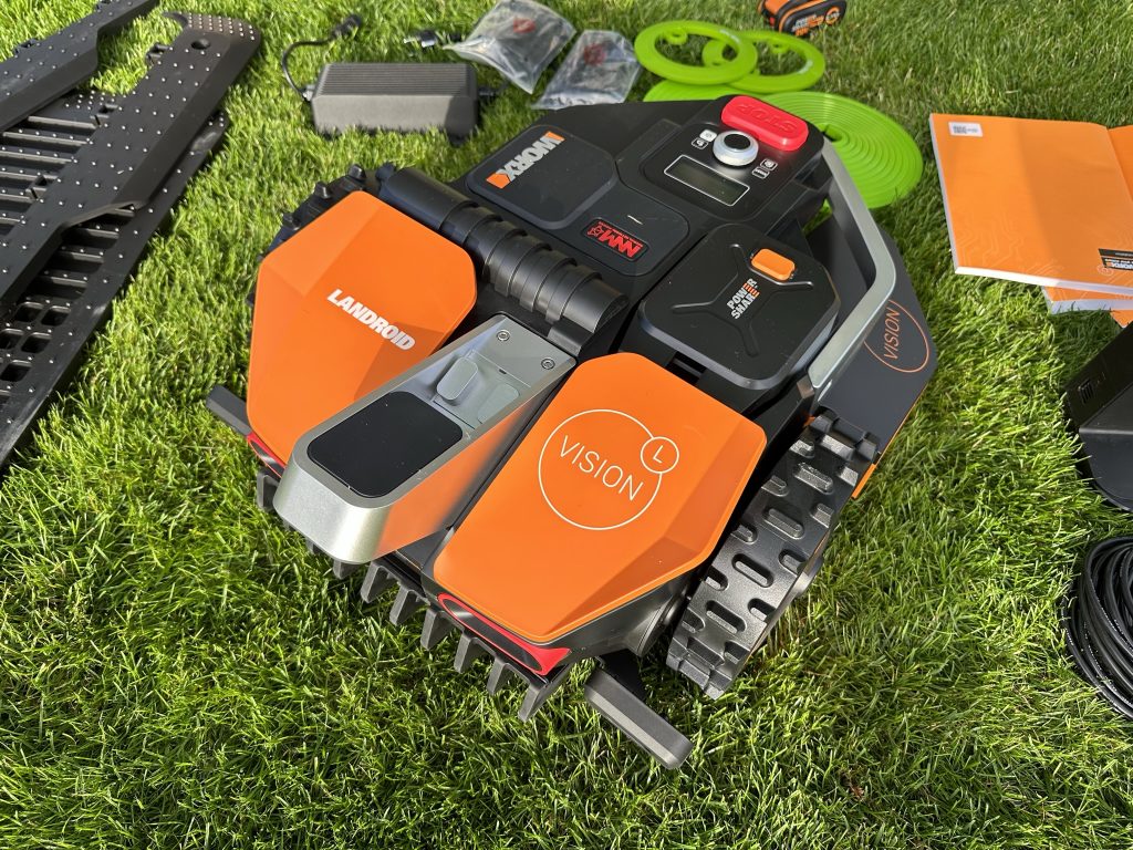 Worx Vision M600 Mähroboter Ansicht von hinten
