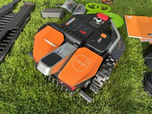 Worx Vision M600 Mähroboter Ansicht von hinten