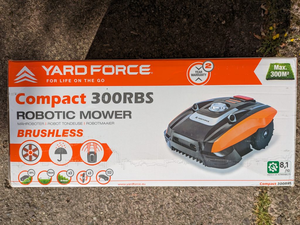 YARDFORCE COMPACT 300RBS Mähroboter frontal
