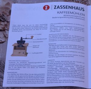 Zassenhaus Brasilia Bedienungsanleitung deutsch