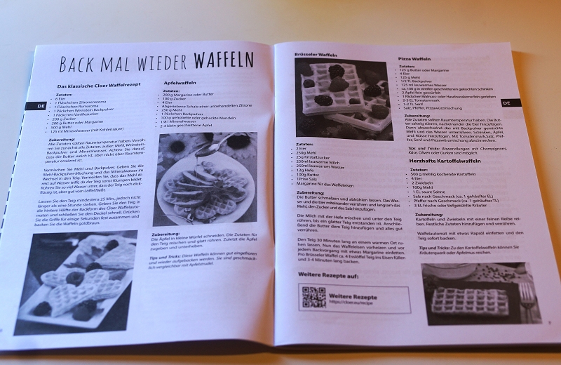 cloer 1329 Waffelrezepte