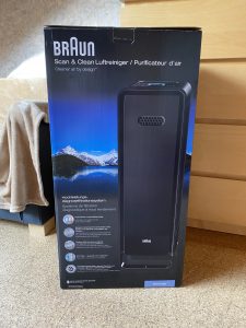 BRAUN Scan and Clean Luftreiniger Verpackung Vorderseite