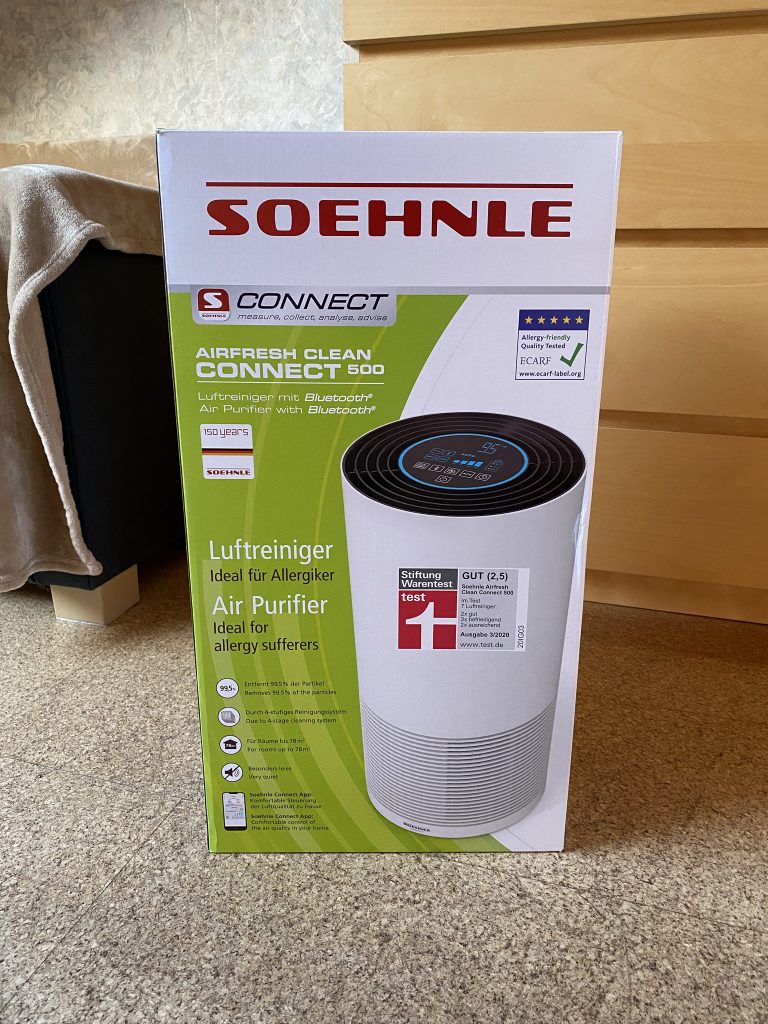 Soehnle Airfresh Clean Connect 500 Luftreiniger Verpackung Vorderseite