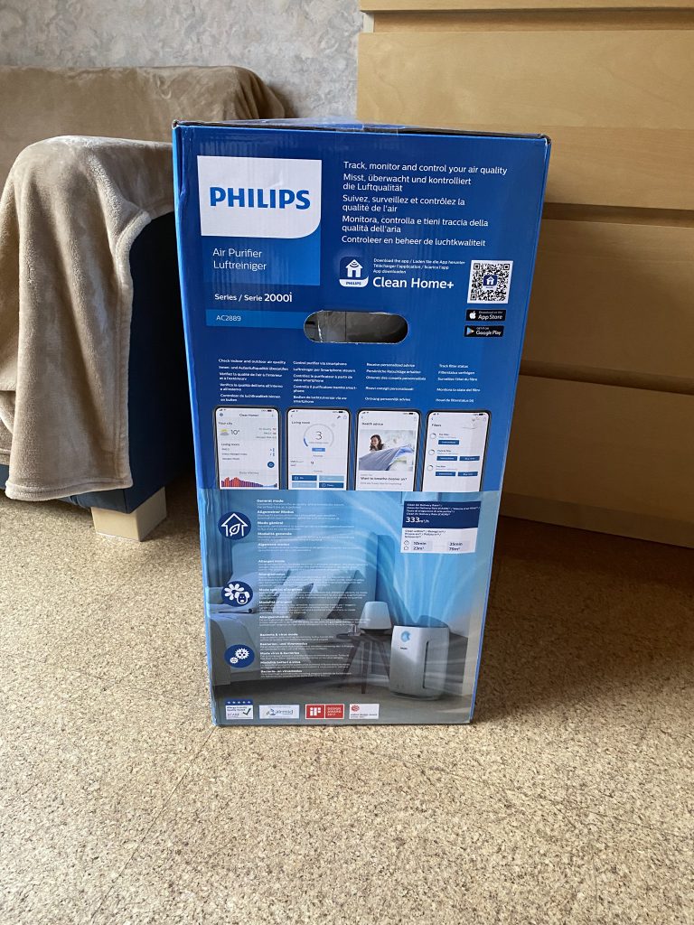 Philips Series 2000i Luftreiniger Verpackung Seite