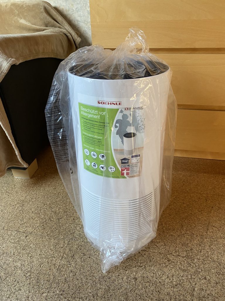 Soehnle Airfresh Clean Connect 500 Luftreiniger ausgepackt