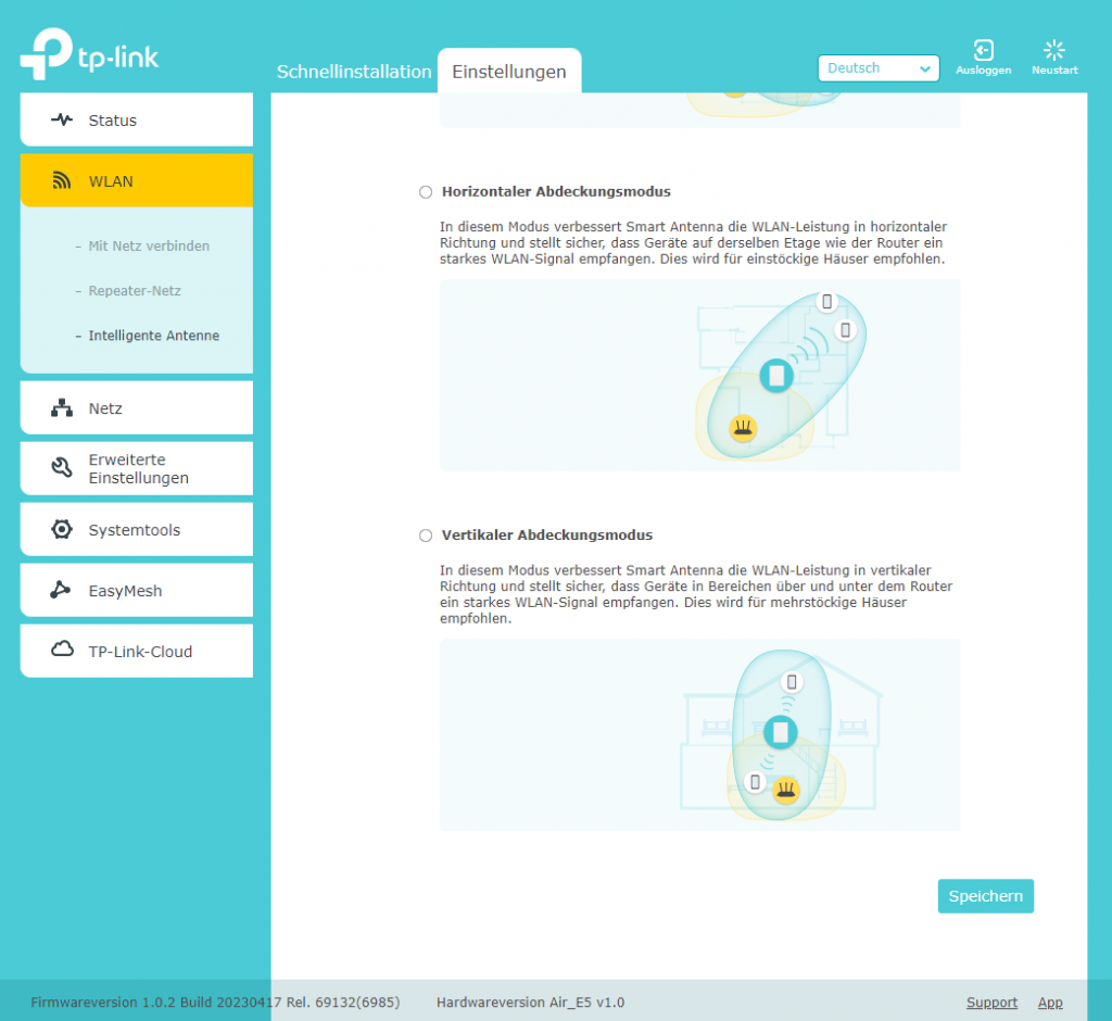 TP-Link Archer Air E5 WLAN-Repeater Screenshot 1