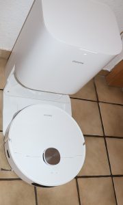 Dreame L10 Prime Saug- und Wischroboter Fahrt in die Station