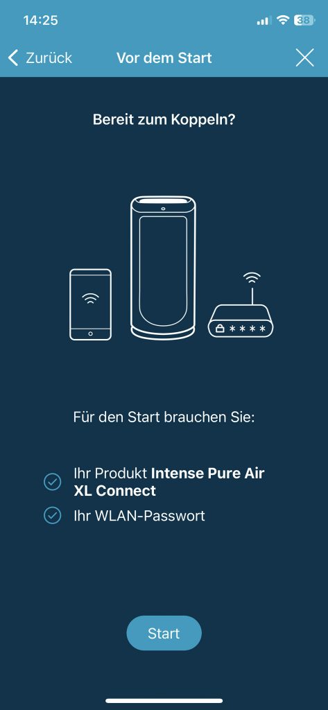 Rowenta Intense Pure Air Connect PU6080 Luftreiniger App koppeln 1