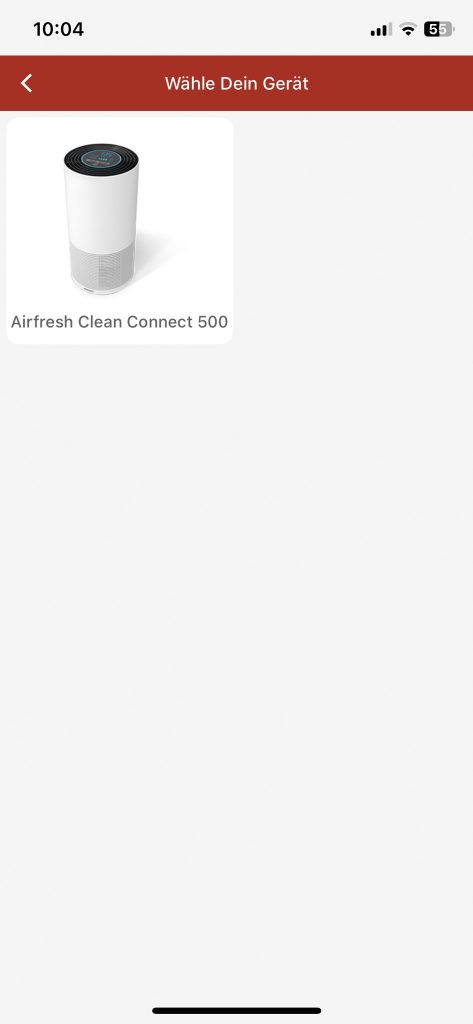 Soehnle Airfresh Clean Connect 500 Luftreiniger App Luftreiniger auswählen