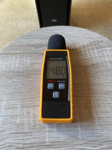 BRAUN Scan and Clean Luftreiniger Lautstärke niedrigste Stufe