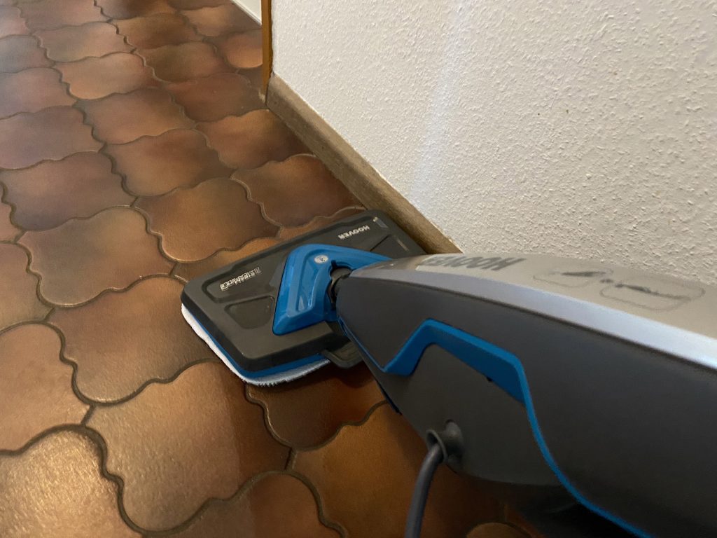 Hoover Steam Capsule Dampfreiniger Reinugung Boden und Kante