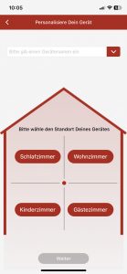 Soehnle Airfresh Clean Connect 500 Luftreiniger App Ort auswählen