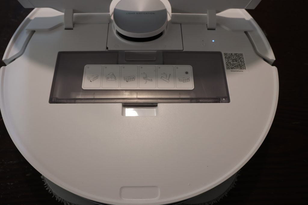 Dreame L10 Prime Saug- und Wischroboter Klappe offen