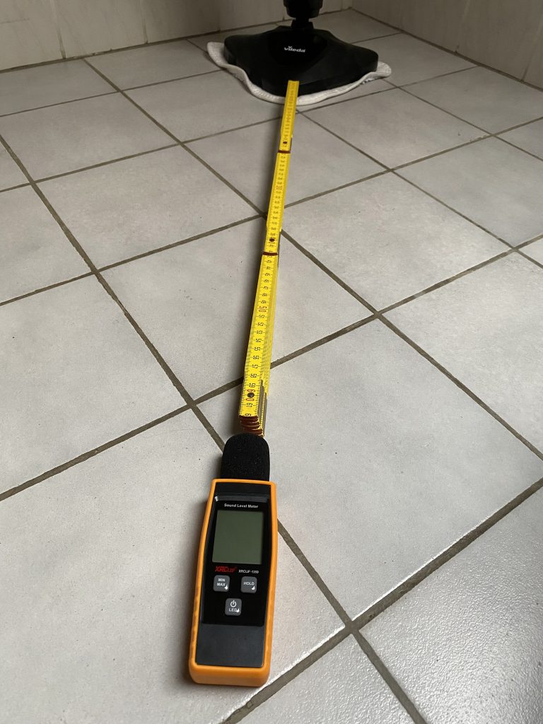 Vileda Steam Plus Dampfreiniger Messung Lautstärke 1
