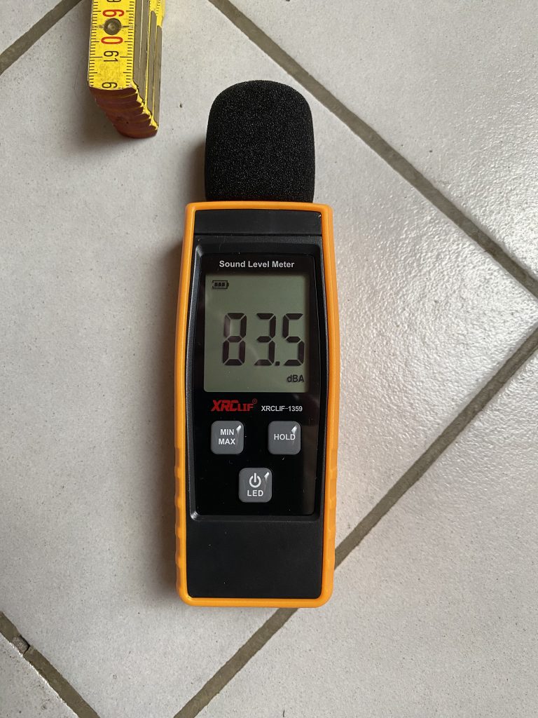 Shark S6003EU Klik n Flip Dampfreiniger Messung Lautstärke 2