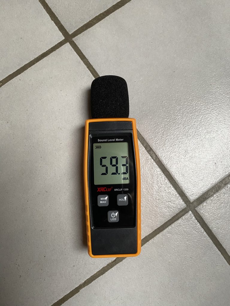 Vileda Steam Plus Dampfreiniger Messunhg Lautstärke 2