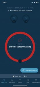 Rowenta Intense Pure Air Connect PU6080 Luftreiniger App extreme Luftverschmutzung