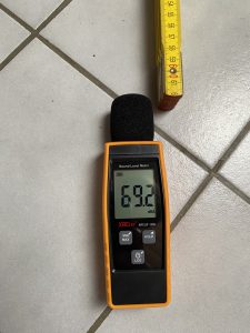 Ariete 4146 XVapor Deluxe Dampfreiniger Messung Lautstärke 2