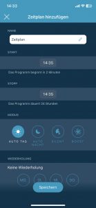 Rowenta Intense Pure Air Connect PU6080 Luftreiniger App Zeitplan