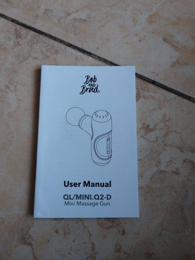 Bedienungsanleitung der Bob and Brad Q2 Mini Massagepistole