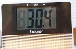 Beurer BG 13 Anzeige BMI im Test