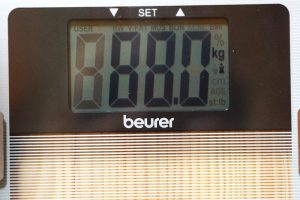 Beurer BG 13 Anzeige Körpergewicht im Test