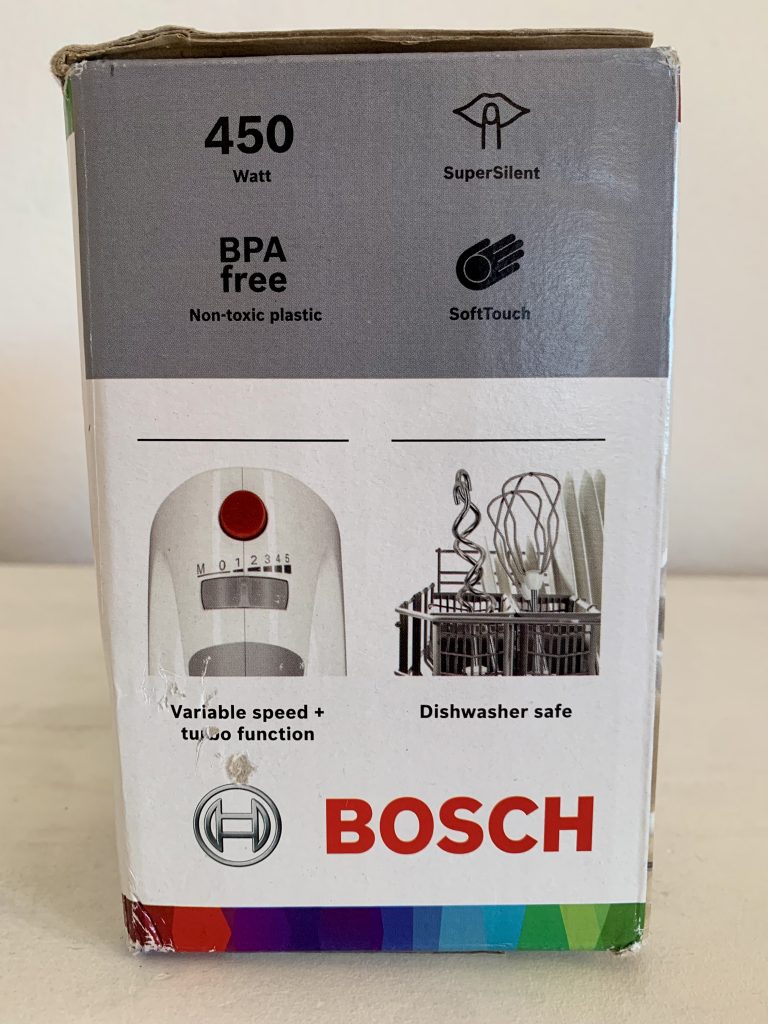 Bosch MFQ3530 Handmixer Verpackung von der rechten Seite