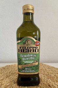 Filippo Berio Olio Natives Olivenöl extra Flasche von vorne
