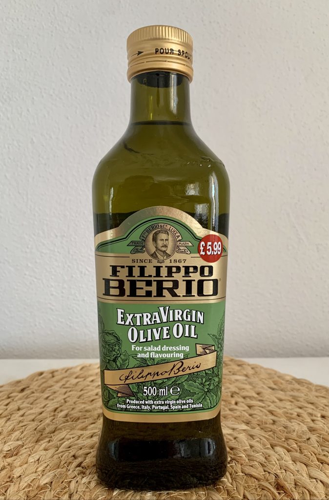 Filippo Berio Olio Natives Olivenöl extra Flasche von vorne