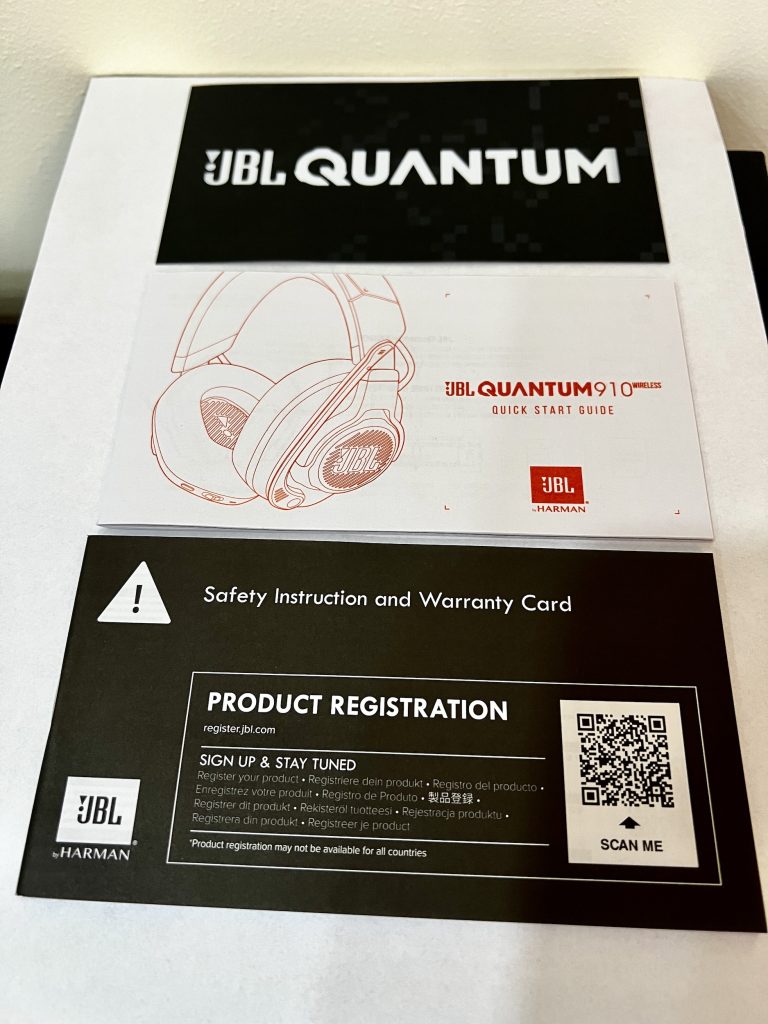 JBL Quantum 910 Headset Bedienungsanleitung