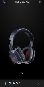 Logitech G Astro A30 Lightspeed Headset Mobil App