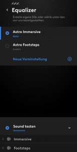 Logitech G Astro A30 Lightspeed Headset Mobil App