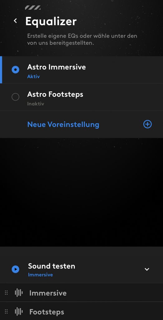 Logitech G Astro A30 Lightspeed Headset Mobil App