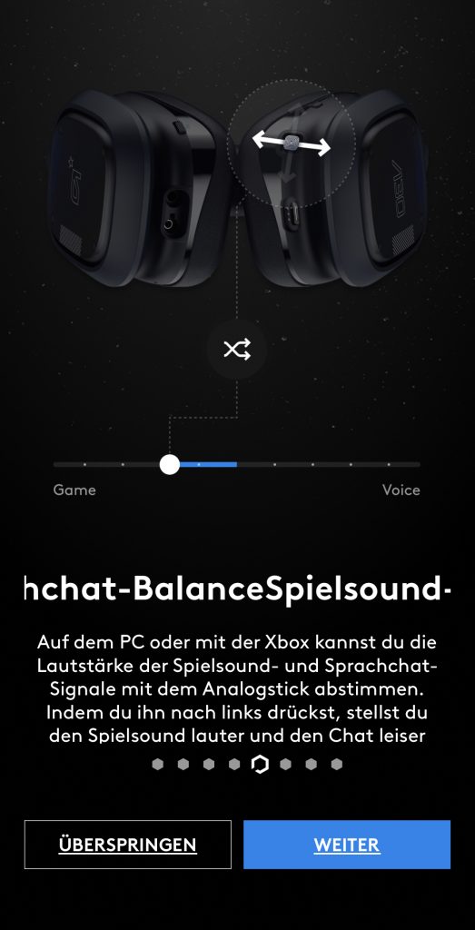 Logitech G Astro A30 Lightspeed Headset Mobil App