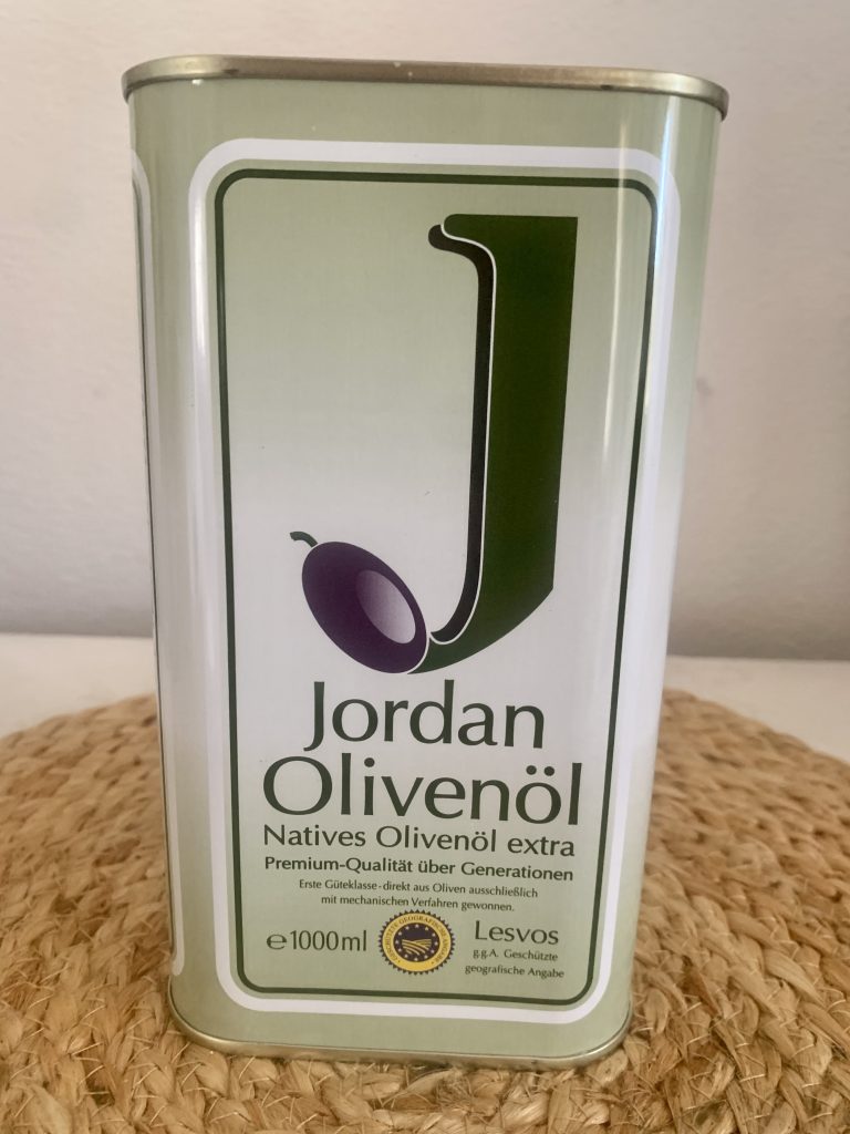 Jordan Natives Olivenöl Extra Verpackung von vorne
