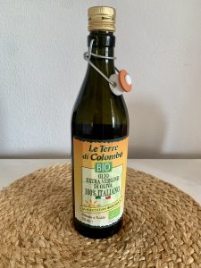 Le Terre di Colombo extra natives Bio-Olivenöl Flasche von vorne