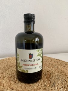 Marqués de Griñon Arbequina Natives Olivenöl extra Flasche von vorne