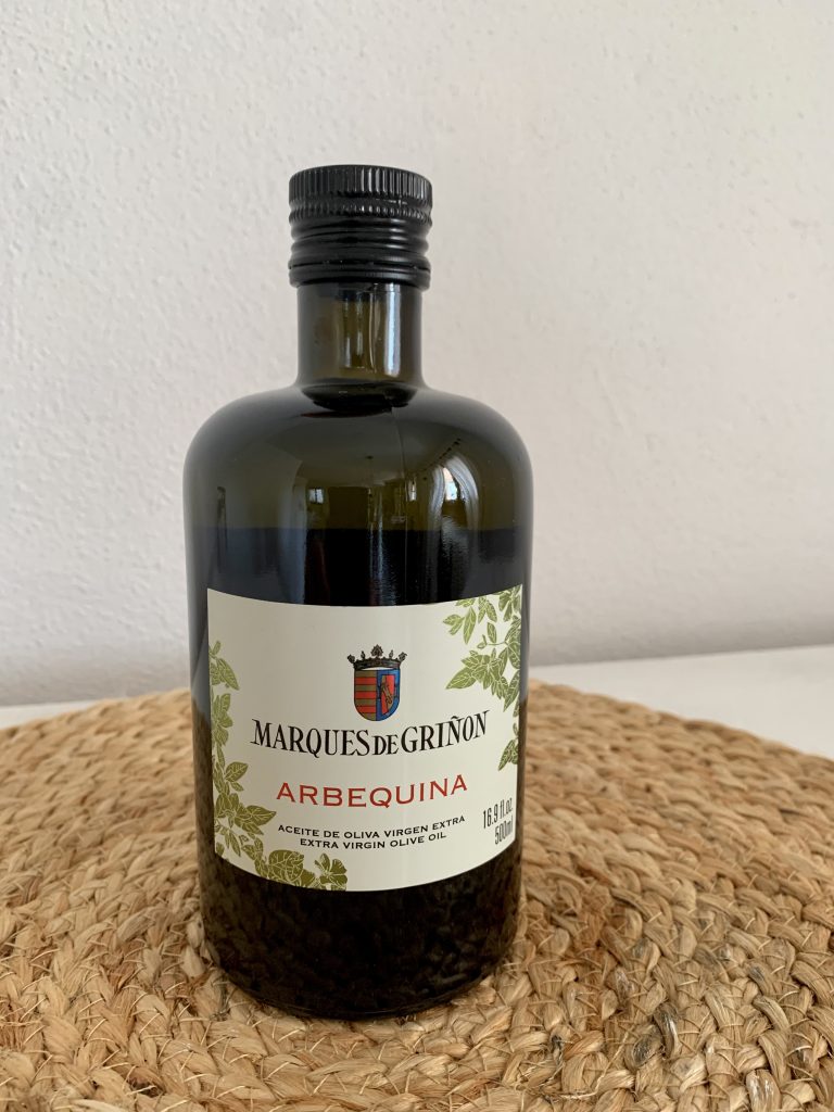 Marqués de Griñon Arbequina Natives Olivenöl extra Flasche von vorne
