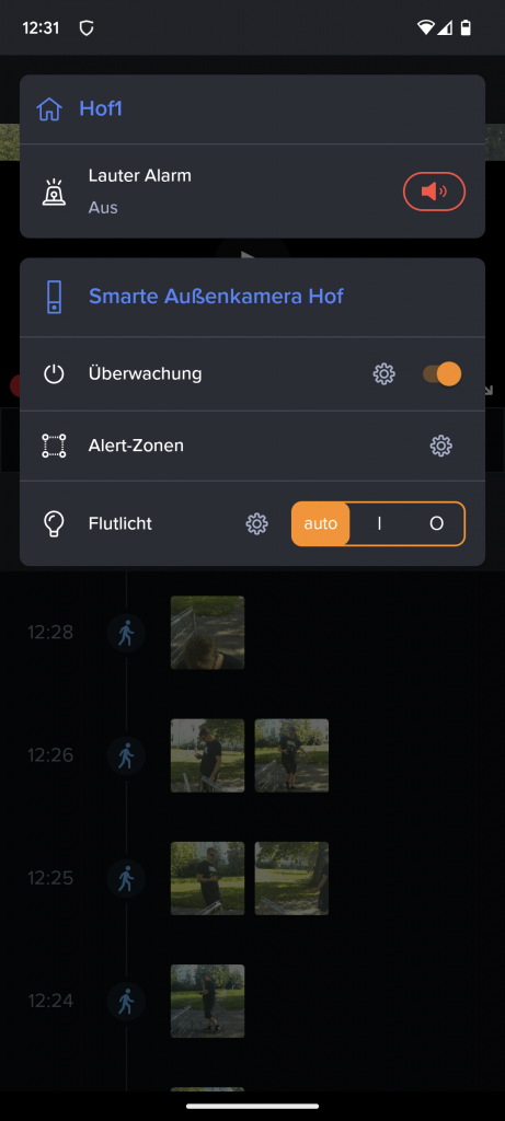 Netatmo Presence Überwachungskamera Einstellungen in der App