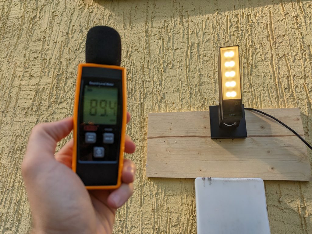 Netatmo Presence Überwachungskamera Lautstärke der Sirene