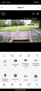 Owltron O1 Überwachungskamera Screenshot mit HDR