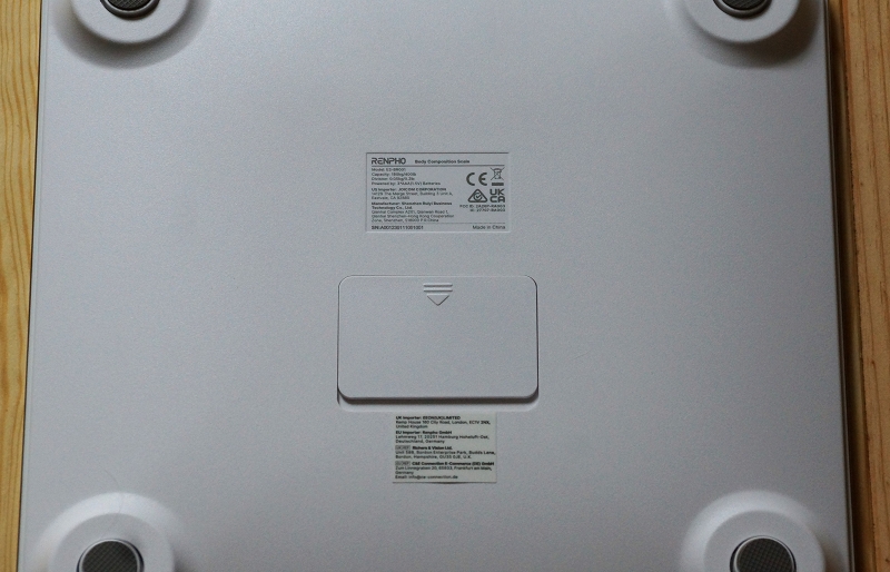 RENPHO WLAN-Smart-Waage Batteriefach