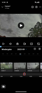Reolink Argus PT Ultra Überwachungskamera Timeline