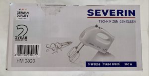 Severin HM 3820 Handmixer im Karton von oben