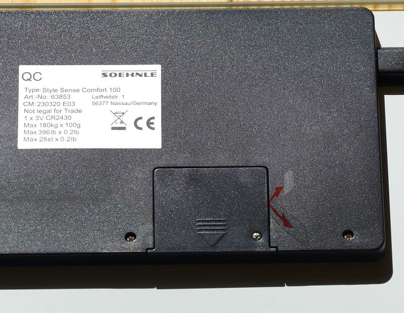 Soehnle Style Sense Comfort 100 inklusive Batterie