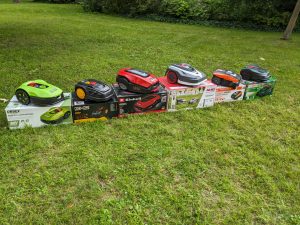 Mehrere Mähroboter (Einhell, Bosch, AL-KO, ORBEX, Yardforce, LANDXCAPE)