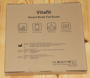 Vitafit Personenwaage Karton Rückseite