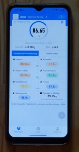 Vitafit Personenwaage Test Messdaten