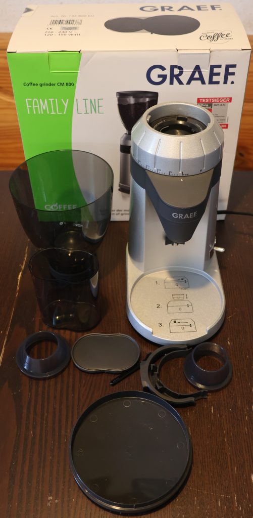Graef CM 800 Kaffeemühle ausgepackt